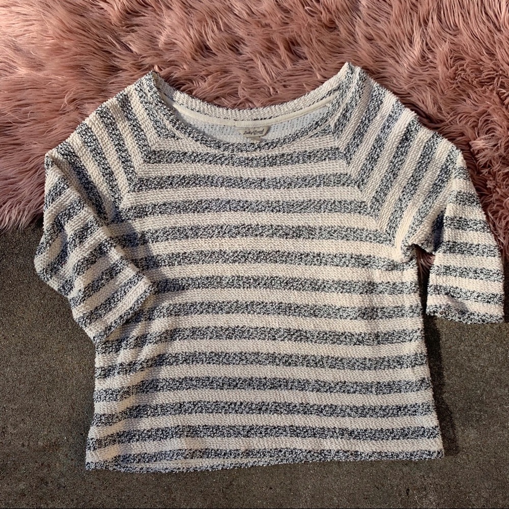 Lucky Brand • 3/4 sleeve cotton sweater. Size M